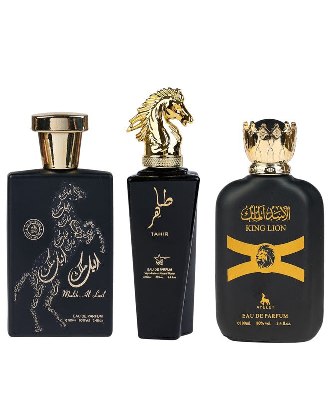 Set 3 Parfumuri Orientale De Barbati - Malik al Lail + Tahir + King Lion