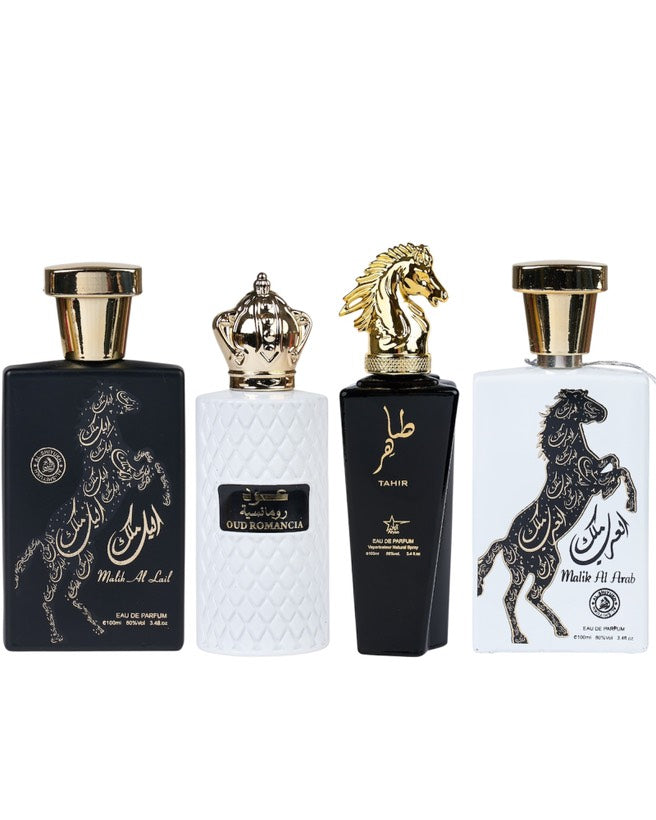 Set 4 Parfumuri Orientale De Barbati - Malik al Lail + Oud Romancia + Tahir + Malik al Arab