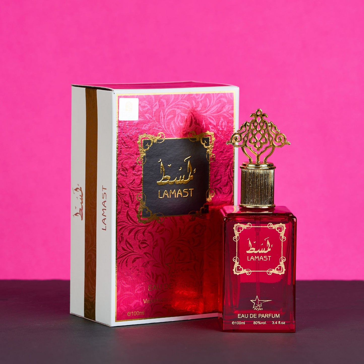 Set 4 Parfumuri Orientale de Dama - Qissat Hub Red + Lamast + Ghala Zayed Pink + Ser al Fakhama