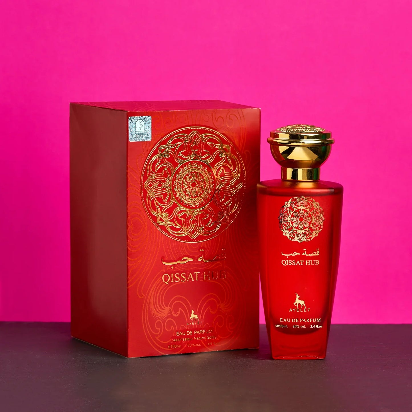 Set 4 Parfumuri Orientale de Dama - Qissat Hub Red + Lamast + Ghala Zayed Pink + Ser al Fakhama
