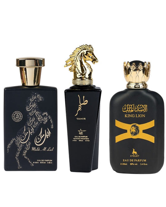 Set 3 Parfumuri Orientale De Barbati - Malik al Lail + Tahir + King Lion