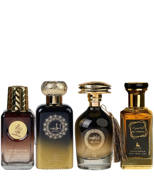 Set 4 Parfumuri Orientale De Barbati - Dirham Oud + Ahla Waqt + Ibda al Oud + Al Hamra
