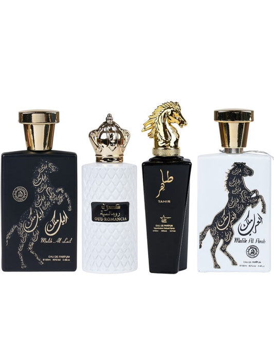 Set 4 Parfumuri Orientale De Barbati - Malik al Lail + Oud Romancia + Tahir + Malik al Arab