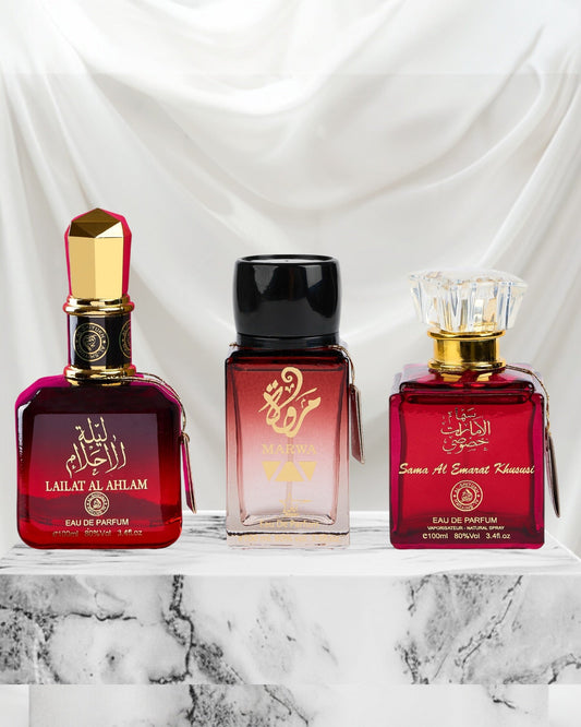 Set 3 Parfumuri Orientale De Dama - Lailat Al Ahlam + Marwa + Sama Al Emarat